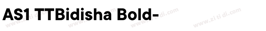 AS1 TTBidisha Bold字体转换